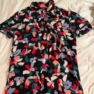 Equipment Brand - silk shirt dress, size XS